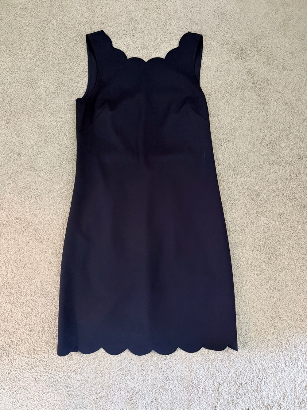 J. Crew Dress with Scalloped Edges